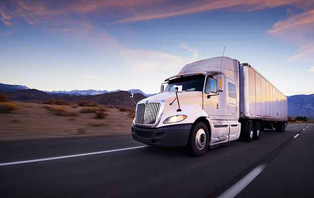 Truck on highway
