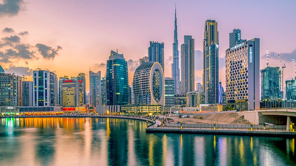 Dubai, United Arab Emirates skyline