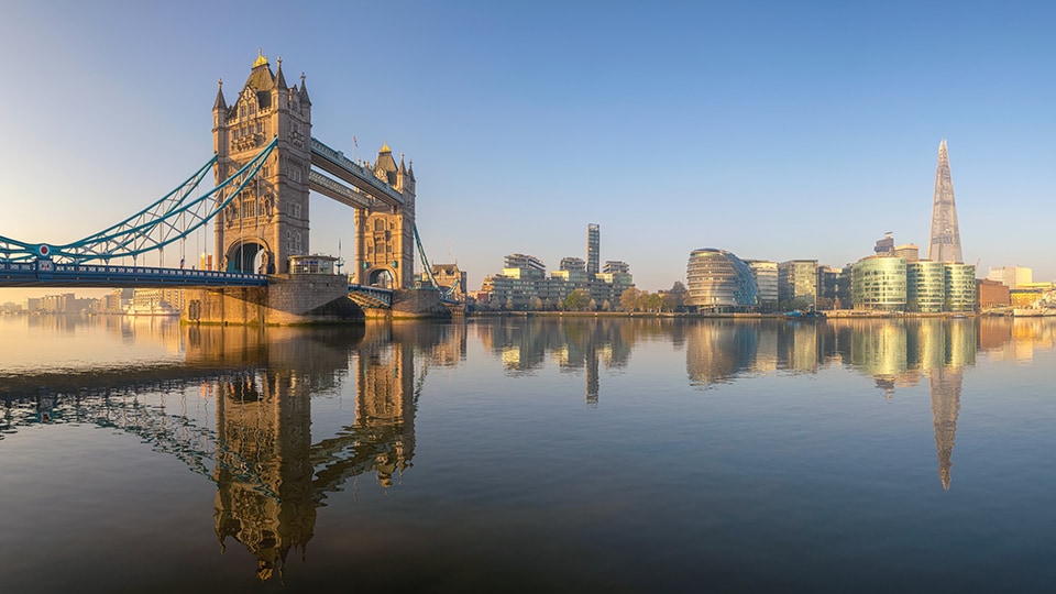 Tower Bridge in London, UK