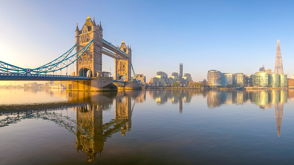 Tower Bridge in London, UK