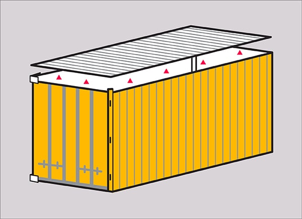 Hard-top-ocean-container