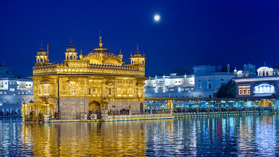 The Harmandir Sahib temple in Amritsar, Punjab India