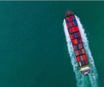 containership crossing the ocean