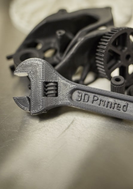 3D-printed wrench from UPS and Fast Radius