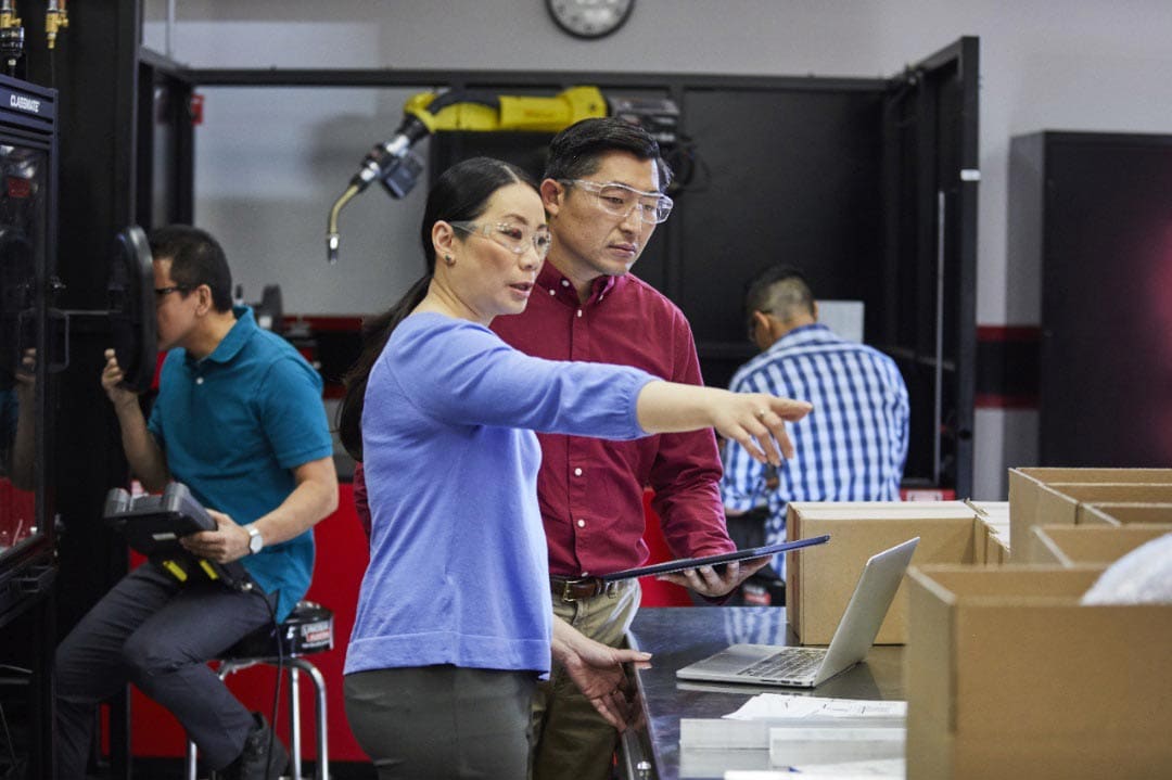 Screening and testing high tech goods before packaging for shipment