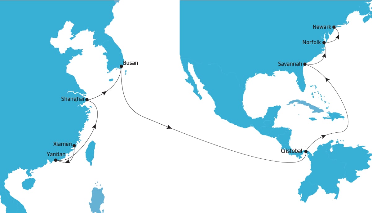 TP16 Eastbound map