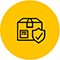 Package with check mark icon