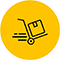 Package on cart icon