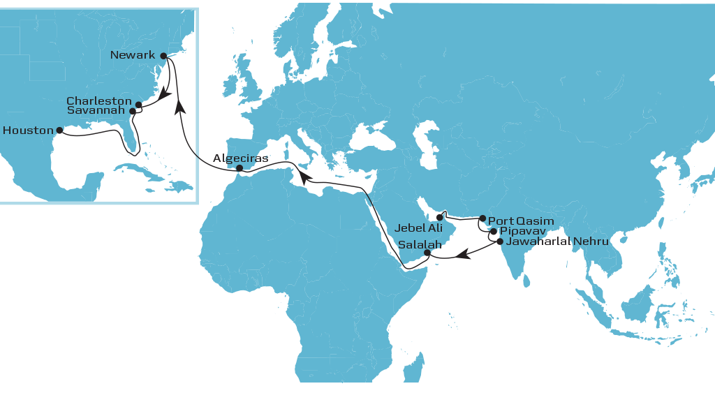 MECL1 Westbounf map