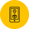 Mobile phone tracking icon