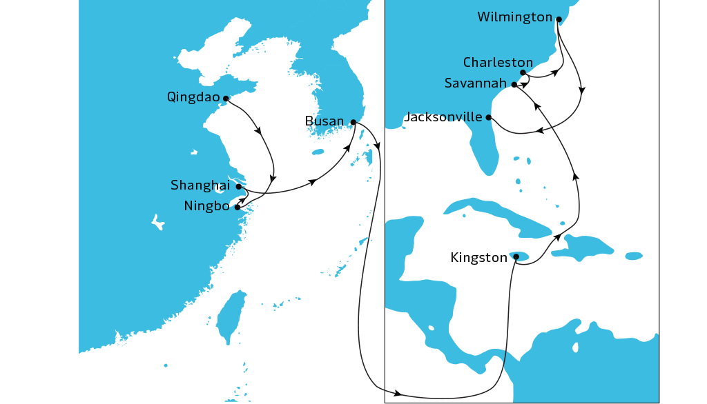 TP10 Eastbound map