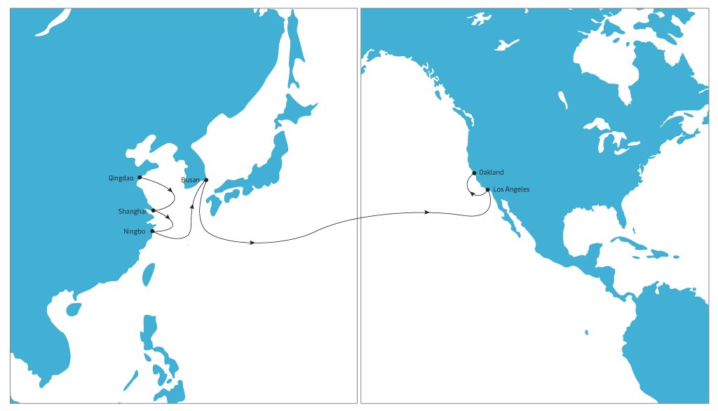 TP8 Eastbound map